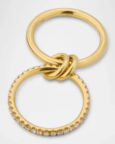 Spinelli Kilcollin Ceres Deux 18K Yellow Gold Ring with Diamonds | Thumbnail 4 Spinelli Kilcollin Ceres Deux 18K Yellow Gold Ring with Diamonds | Thumbnail 4