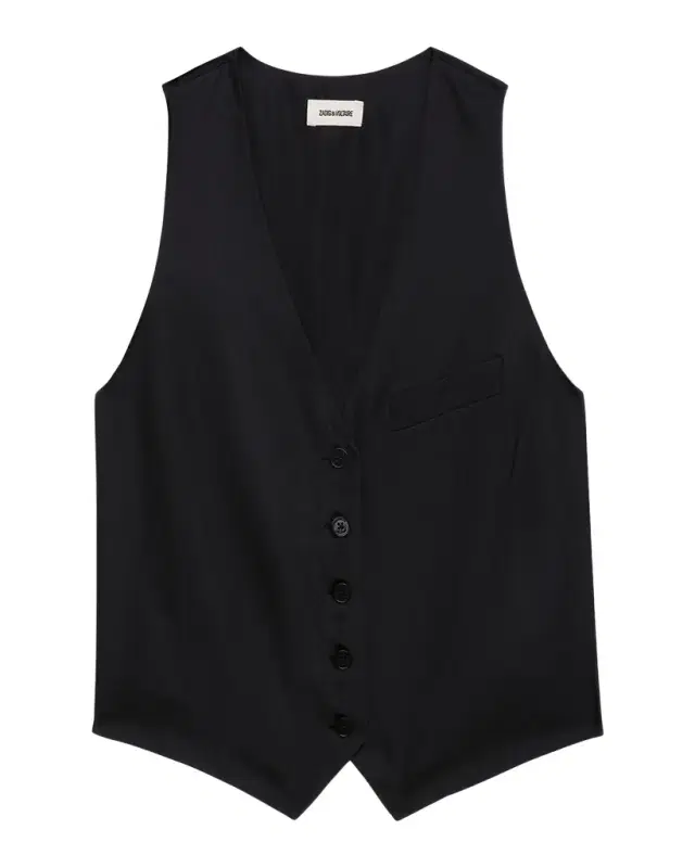 Emaux Satin Vest