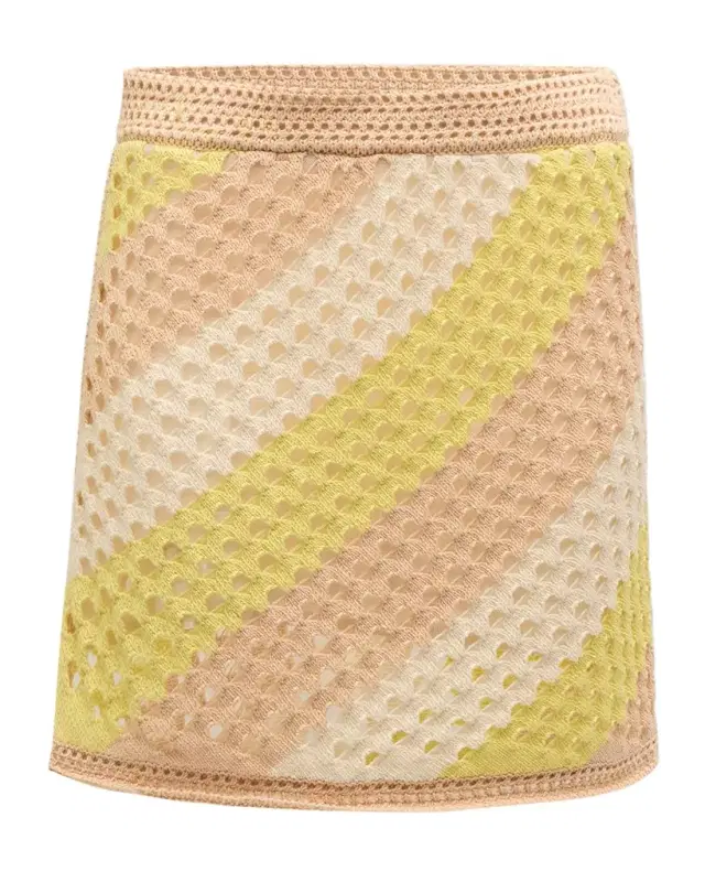 Mercerized Cotton Cord Mini Skirt
