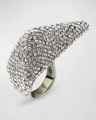 McQueen Crystal Jeweled Thorn Ring | Thumbnail 3