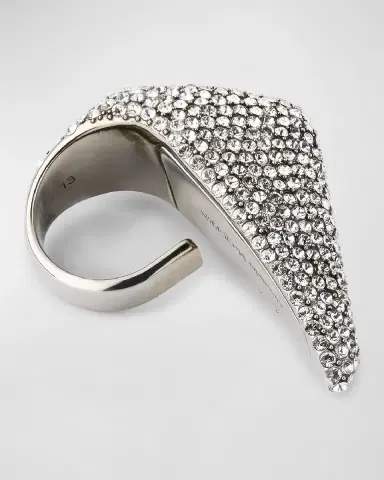 McQueen Crystal Jeweled Thorn Ring | Thumbnail 6