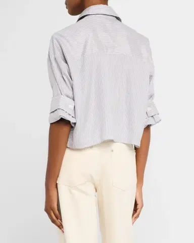 TWP Next Ex Striped Button-Front Shirt | Thumbnail 3 TWP Next Ex Striped Button-Front Shirt | Thumbnail 3