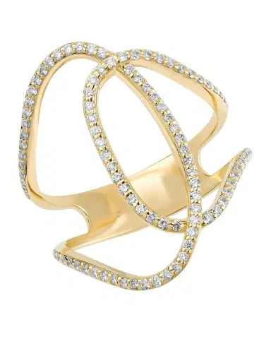 LANA 14K Gold Skinny Illuminating Diamond Ring | Thumbnail 1