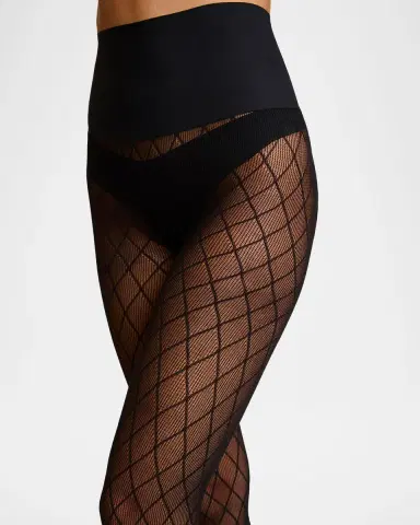 Commando Lattice Net Stretch Microfiber Tights | Thumbnail 4