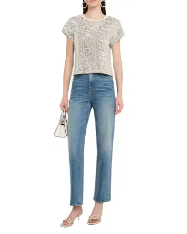 Generation Love Kai Sequined Short-Sleeve Top | Thumbnail 1