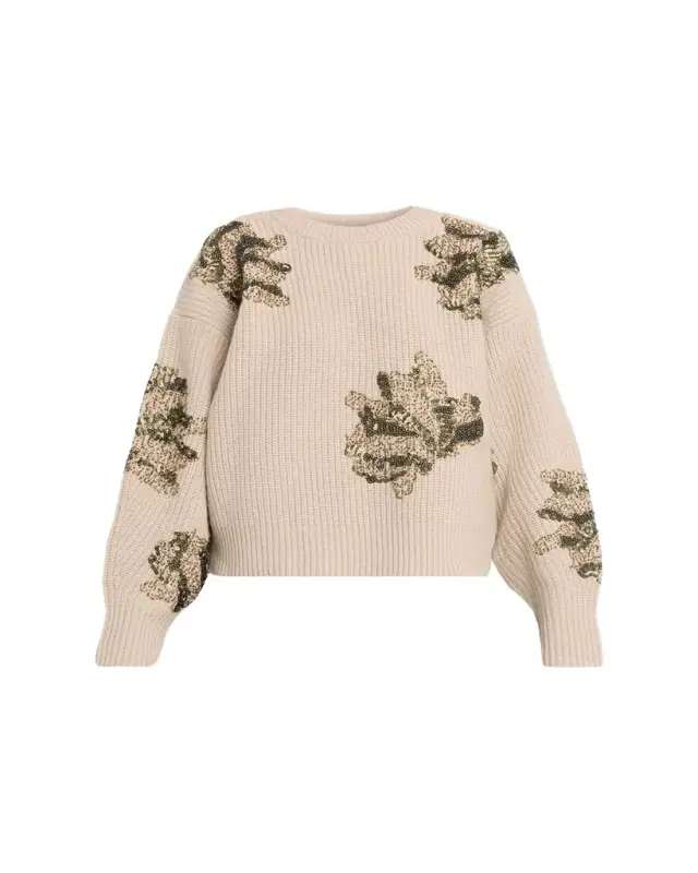 Julie Sequined Wool Sweater