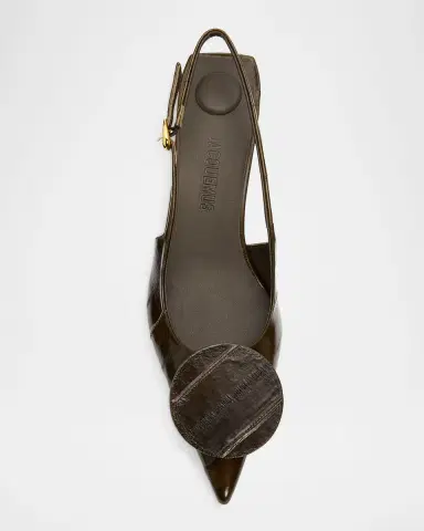 Jacquemus Les Slingbacks Eel Leather Pumps | Thumbnail 6 Jacquemus Les Slingbacks Eel Leather Pumps | Thumbnail 6