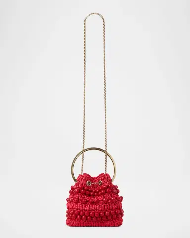 Jimmy Choo Riviera Bon Bon Beaded Raffia Top-Handle Bag | Thumbnail 2 Jimmy Choo Riviera Bon Bon Beaded Raffia Top-Handle Bag | Thumbnail 2