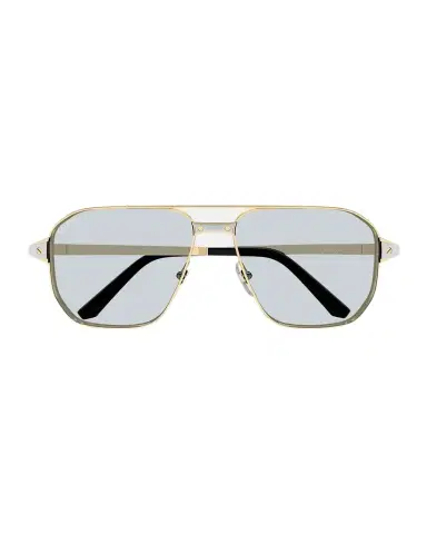 Cartier Men's CT0424S-006 Double-Bridge Metal Aviator Sunglasses | Thumbnail 1 Cartier Men's CT0424S-006 Double-Bridge Metal Aviator Sunglasses | Thumbnail 1
