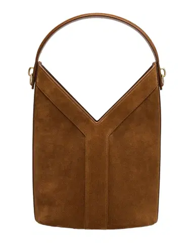 Saint Laurent Y-Stitch Suede Bucket Bag | Thumbnail 1 Saint Laurent Y-Stitch Suede Bucket Bag | Thumbnail 1