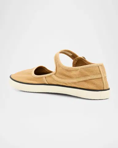 Miu Miu Canvas Mary Jane Ballerina Flats | Thumbnail 4 Miu Miu Canvas Mary Jane Ballerina Flats | Thumbnail 4