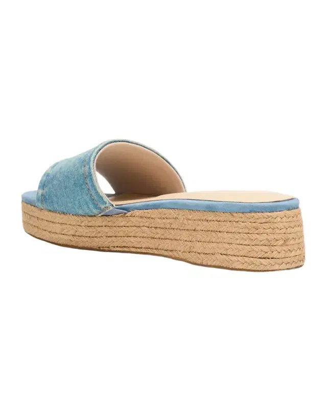 Ramani Denim Platform Espadrille Sandals