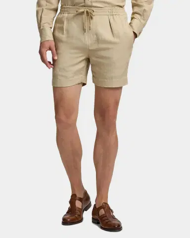 Ralph Lauren Purple Label Silk-Linen Short | Thumbnail 4