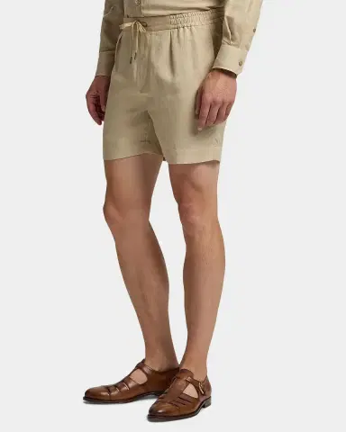 Ralph Lauren Purple Label Silk-Linen Short | Thumbnail 6
