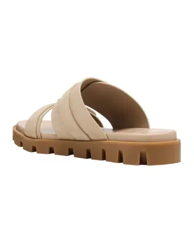 Christian Louboutin Her in Roma Suede Lug-Sole Slide Sandals | Thumbnail 1