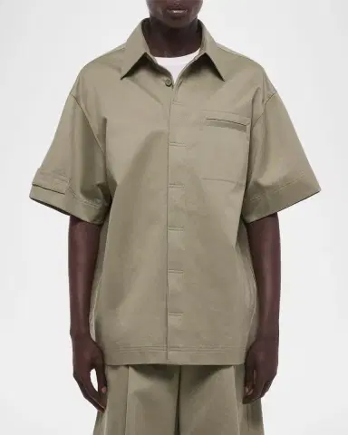 Helmut Lang Men's Short-Sleeved Loop Tape Shirt | Thumbnail 3 Helmut Lang Men's Short-Sleeved Loop Tape Shirt | Thumbnail 3