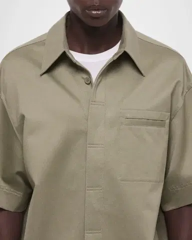 Helmut Lang Men's Short-Sleeved Loop Tape Shirt | Thumbnail 4 Helmut Lang Men's Short-Sleeved Loop Tape Shirt | Thumbnail 4