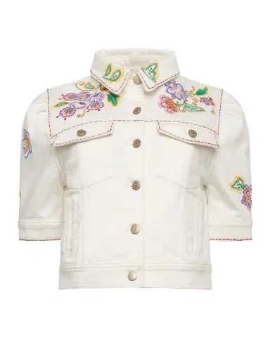 Cinq à Sept Denim Jardin Boheme Jacket | Thumbnail 1 Cinq à Sept Denim Jardin Boheme Jacket | Thumbnail 1