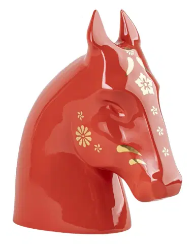 Lladro The Horse Sculpture, Red/Gold | Thumbnail 1
