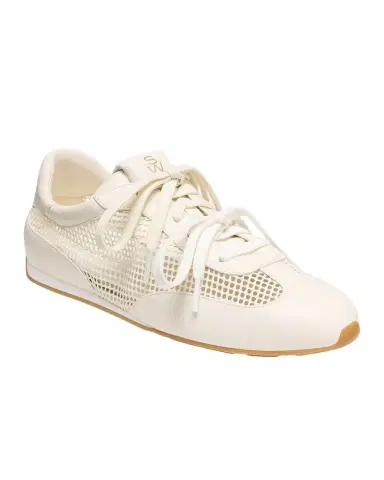 Stuart Weitzman Bond Mesh and Leather Low-Top Sneakers | Thumbnail 1