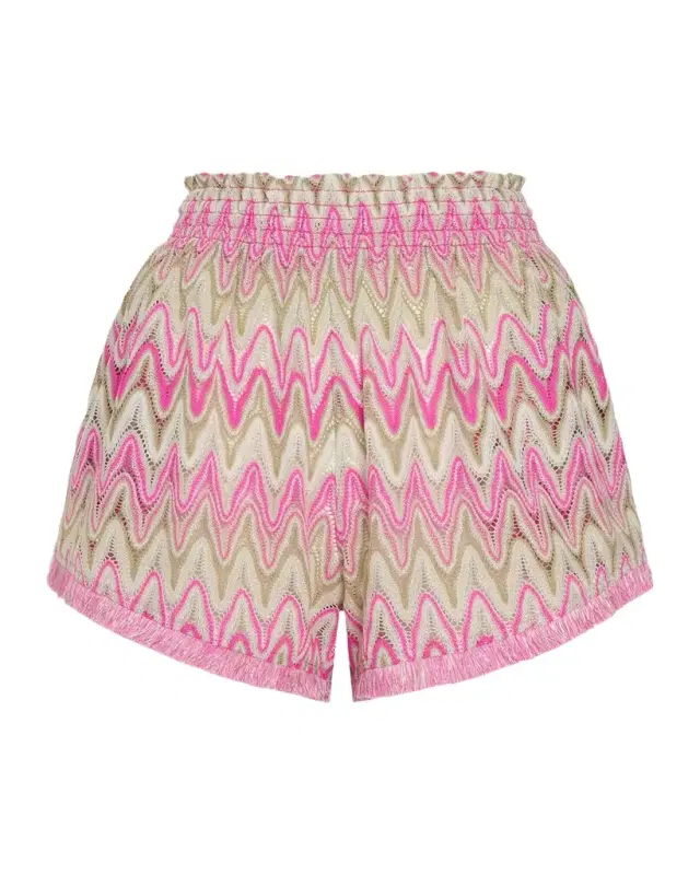 Analisa Zig-Zag Knit Shorts