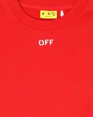 Off-White Boy's Arrow Paint Logo Sweatshirt, Size | Thumbnail 3