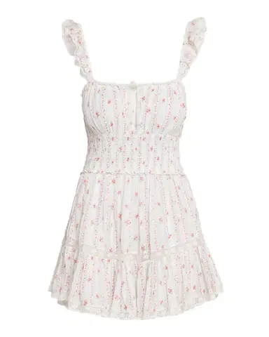 LoveShackFancy Maralina Floral Cotton Mini Dress | Thumbnail 1