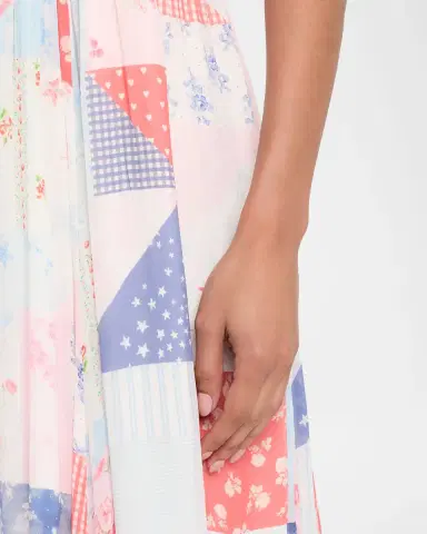 LoveShackFancy Fancy Patchwork Chiffon Maxi Dress | Thumbnail 5 LoveShackFancy Fancy Patchwork Chiffon Maxi Dress | Thumbnail 5