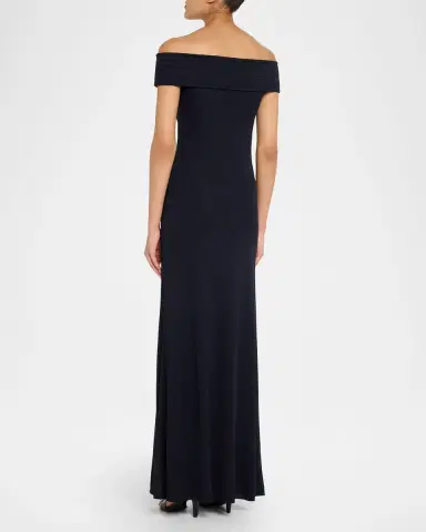 ALAÏA Off-The-Shoulder Jersey Bandeau Maxi Dress | Thumbnail 3 ALAÏA Off-The-Shoulder Jersey Bandeau Maxi Dress | Thumbnail 3
