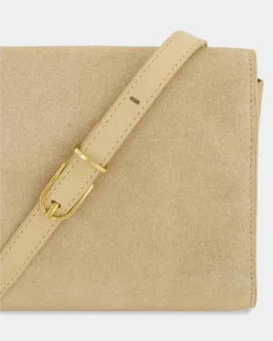 Vince Logo Suede Wallet-On-Strap | Thumbnail 4