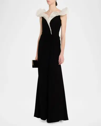 Gaurav Gupta Interlude Ruffle Trumpet Gown | Thumbnail 4