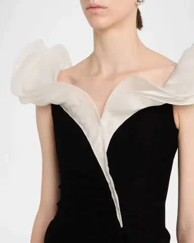 Gaurav Gupta Interlude Ruffle Trumpet Gown | Thumbnail 5