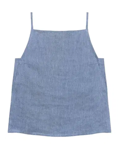 Theory Linen-Blend Denim Apron Top | Thumbnail 1 Theory Linen-Blend Denim Apron Top | Thumbnail 1