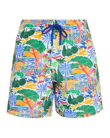 Vilebrequin Men's Seaside Life Nylon Swim Trunks | Thumbnail 1