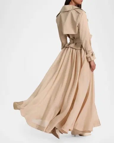 ALICE + OLIVIA Nevada Double-Breasted Trench Coat | Thumbnail 3