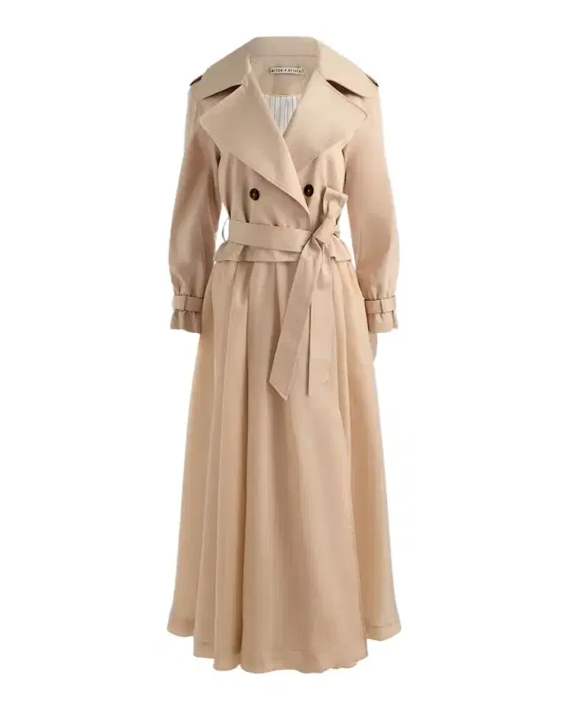 ALICE + OLIVIA Nevada Double-Breasted Trench Coat