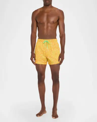 Vilebrequin Men's Mosaic Urchin Stretch Nylon Swim Trunks | Thumbnail 2 Vilebrequin Men's Mosaic Urchin Stretch Nylon Swim Trunks | Thumbnail 2