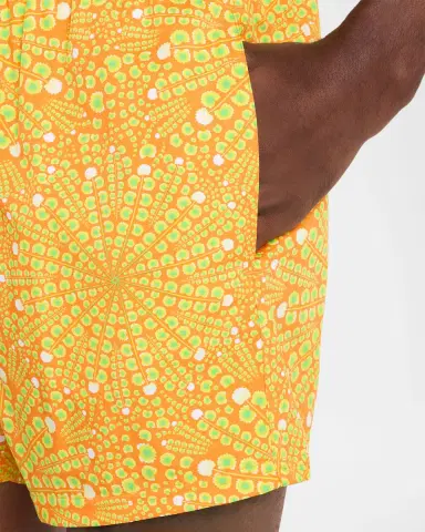 Vilebrequin Men's Mosaic Urchin Stretch Nylon Swim Trunks | Thumbnail 4 Vilebrequin Men's Mosaic Urchin Stretch Nylon Swim Trunks | Thumbnail 4