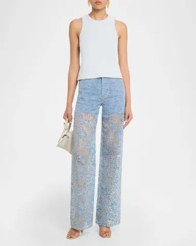 Veronica Beard Jordyn Cropped Tank Top | Thumbnail 2