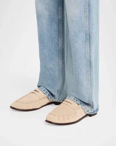 rag & bone Lexi Suede Penny Loafers | Thumbnail 2 rag & bone Lexi Suede Penny Loafers | Thumbnail 2