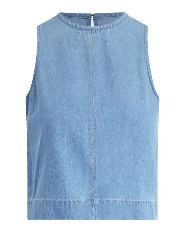 The Denim Shell Top