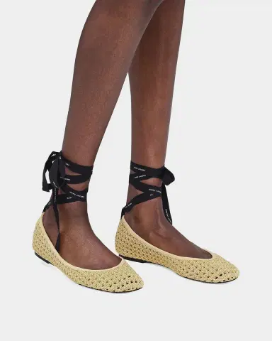 Marc Jacobs The Logo Ribbon Crochet Ballerina Flats | Thumbnail 2 Marc Jacobs The Logo Ribbon Crochet Ballerina Flats | Thumbnail 2