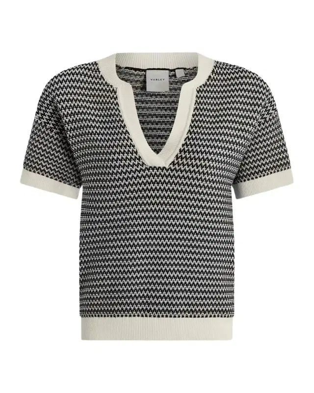 Varley Dora Chevron Knit Top