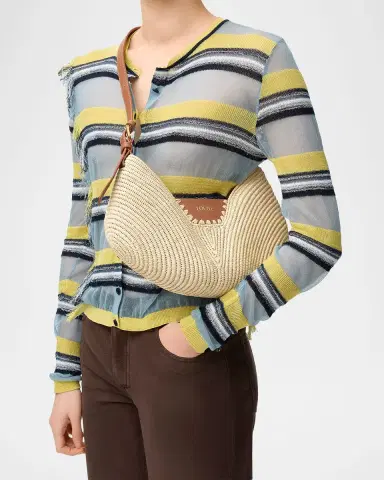 Loewe x Paula's Ibiza Swing Raffia Shoulder Bag | Thumbnail 5 Loewe x Paula's Ibiza Swing Raffia Shoulder Bag | Thumbnail 5