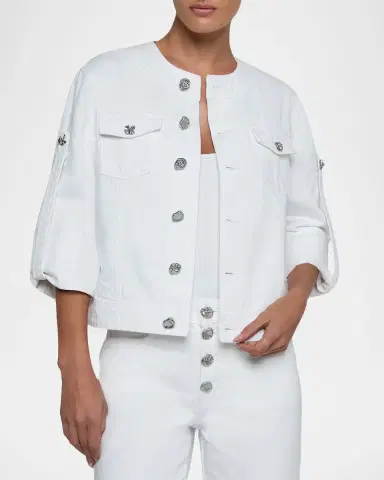 L'Agence Anouk Jean Jacket | Thumbnail 4