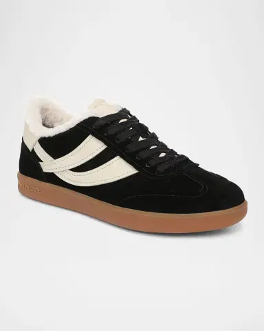 Vince Oasis Shearling-Lined Suede Low-Top Sneakers | Thumbnail 2 Vince Oasis Shearling-Lined Suede Low-Top Sneakers | Thumbnail 2