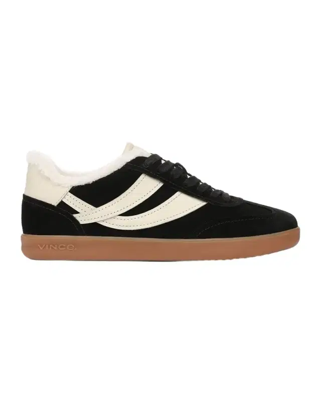 Vince Oasis Shearling-Lined Suede Low-Top Sneakers