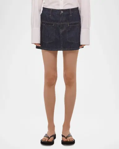 Helmut Lang Denim Mini Skirt | Thumbnail 4 Helmut Lang Denim Mini Skirt | Thumbnail 4