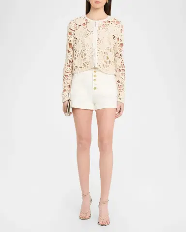 Ramy Brook Cindy Denim Mini Shorts | Thumbnail 2 Ramy Brook Cindy Denim Mini Shorts | Thumbnail 2
