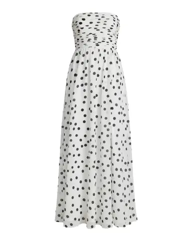 Mac Duggal Strapless Polka Dot A-Line Gown | Thumbnail 1 Mac Duggal Strapless Polka Dot A-Line Gown | Thumbnail 1